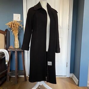Preston & York Black Petites Wool Coat Label Detail
